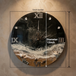 frozenart-resin-ocean-resin-wall-clock